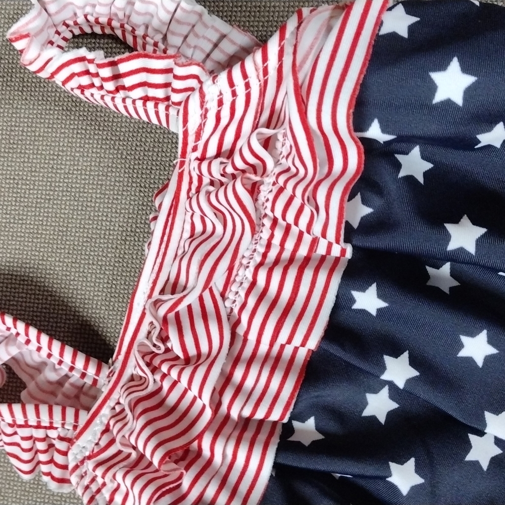 Patriotic infant swimsuit 6-9m